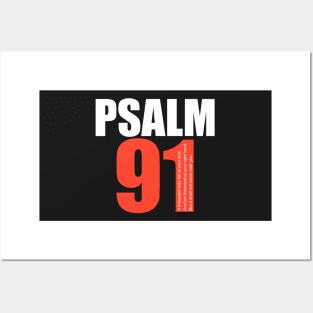 Psalm 91: God protection Bible verses Posters and Art